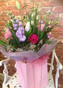 Pretty Lilac And Pink Hand Tied